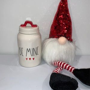 Rae Dunn be mine canister with hearts